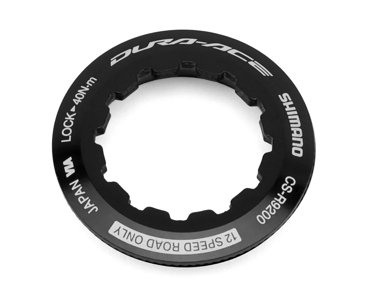 Shimano Dura-Ace CS-R9200 Cassette Lock Ring & Washer (Black)